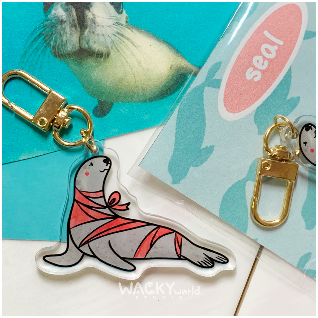 Ribbon Seal｜Keychain |