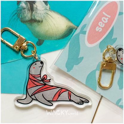 Ribbon Seal｜Keychain |