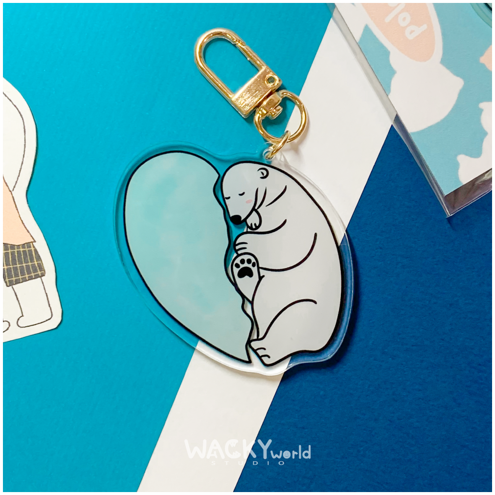 Love with Polar Bear｜Keychain |