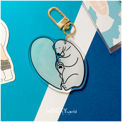 Love with Polar Bear｜Keychain |