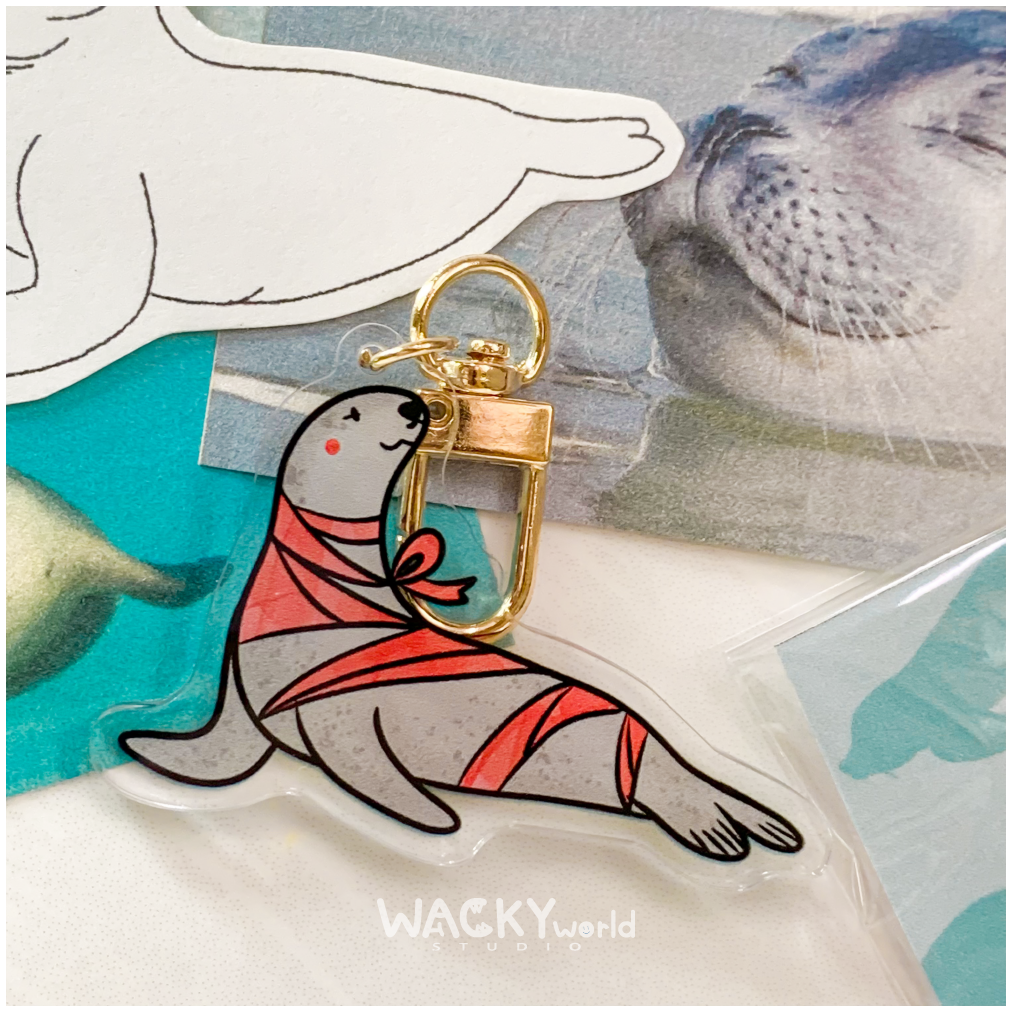 Ribbon Seal｜Keychain |