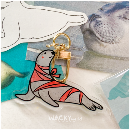 Ribbon Seal｜Keychain |