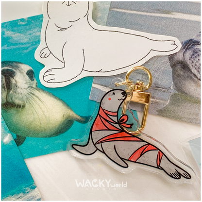 Ribbon Seal｜Keychain |