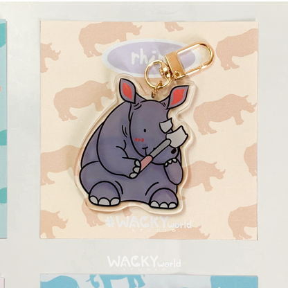 Cute Rhino｜Keychain |