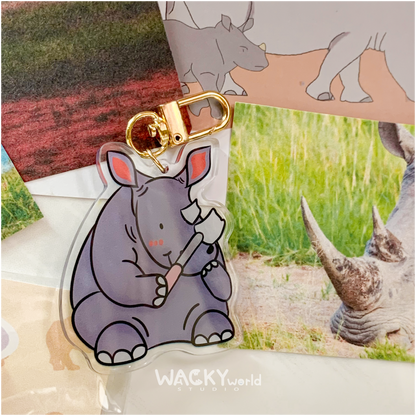 Cute Rhino｜Keychain |