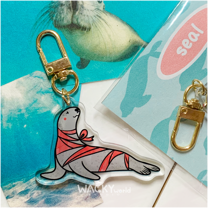 Ribbon Seal｜Keychain |