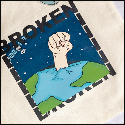 Broken Earth Canvas Tote Bag