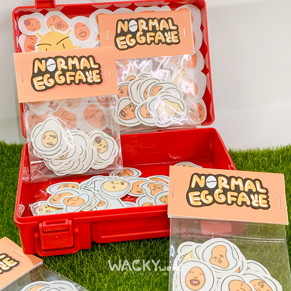 A Normal Egg Face Stickers