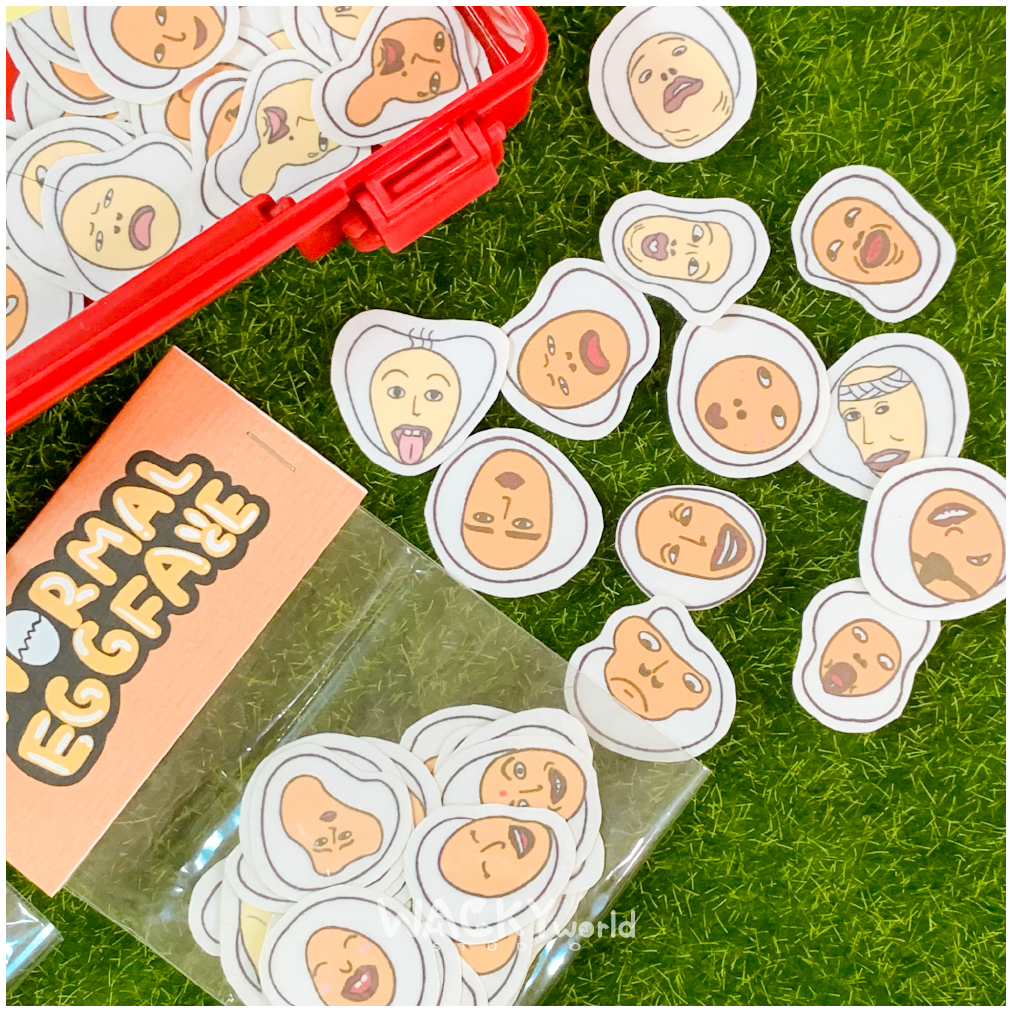 A Normal Egg Face Stickers