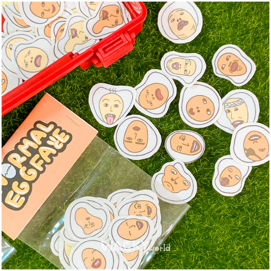 A Normal Egg Face Stickers