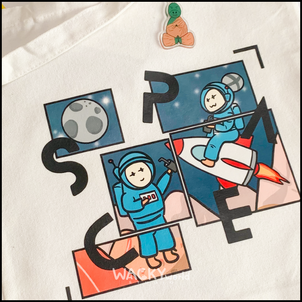 Outer Space Canvas Tote Bag