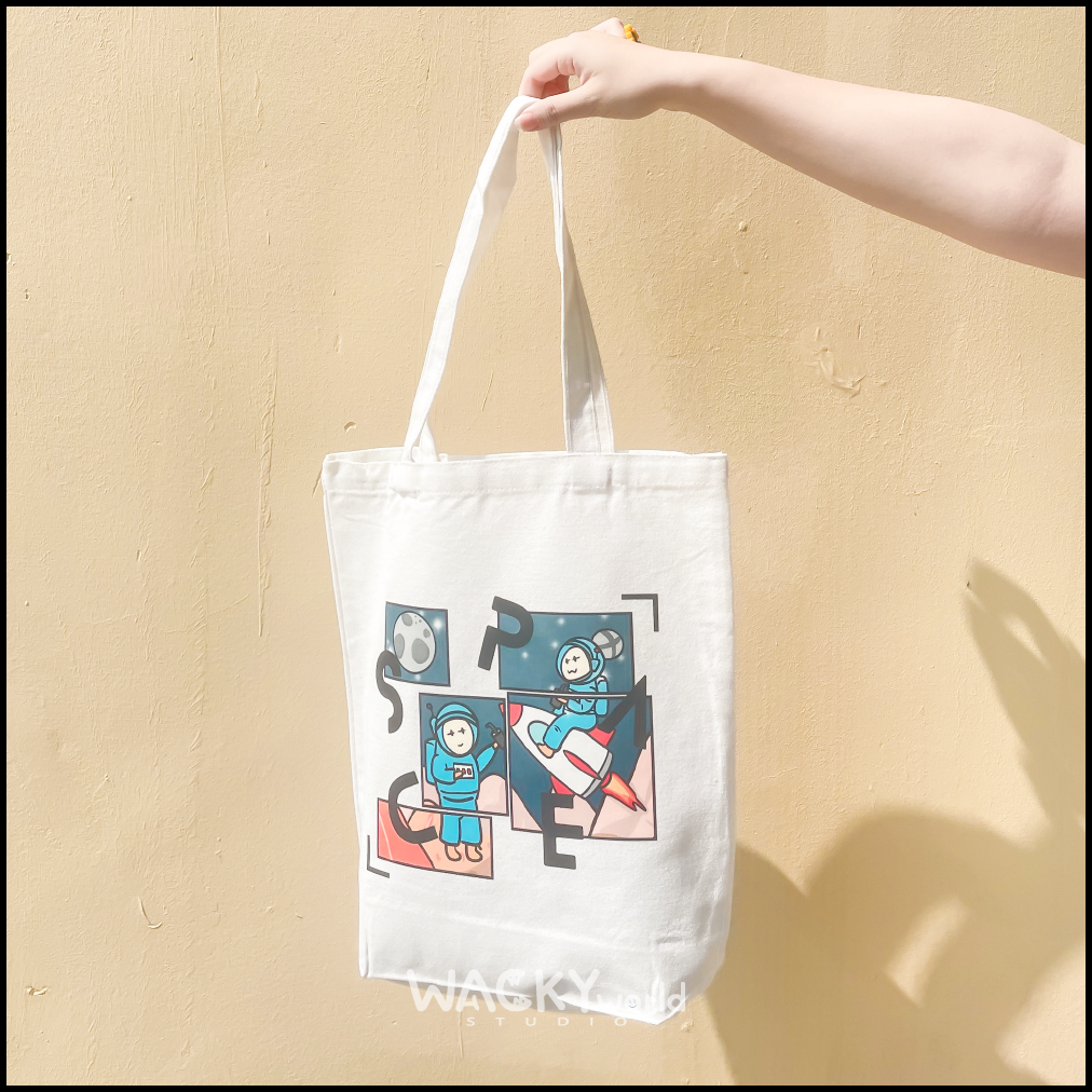 Outer Space Canvas Tote Bag