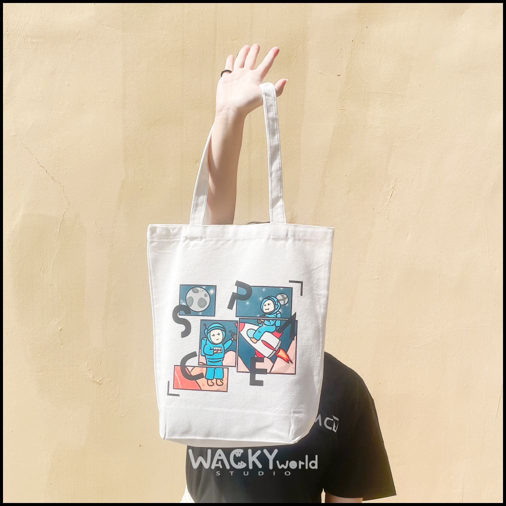 Outer Space Canvas Tote Bag