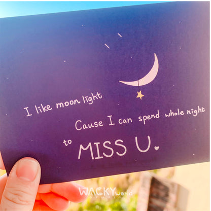 I Like Spend Whole Night to Miss You｜Postcard