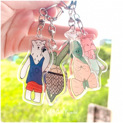 Polar Bear so hot｜Keychain |