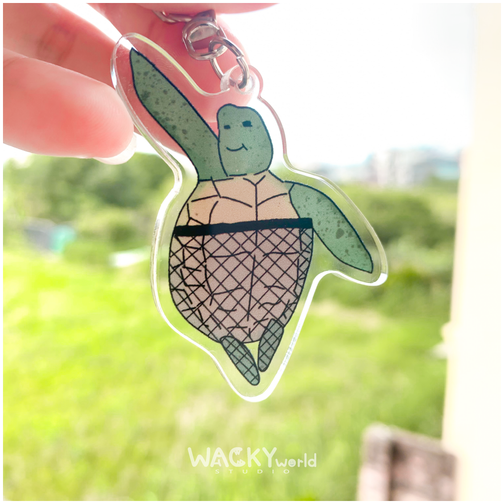 Sea Turtle wear pantyhose｜Keychain |