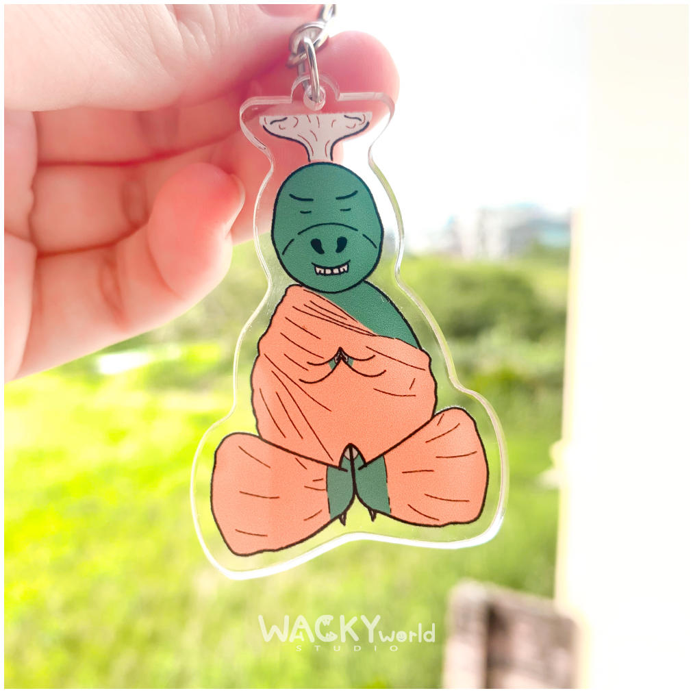 Dinosaur need to Meditation｜Keychain |