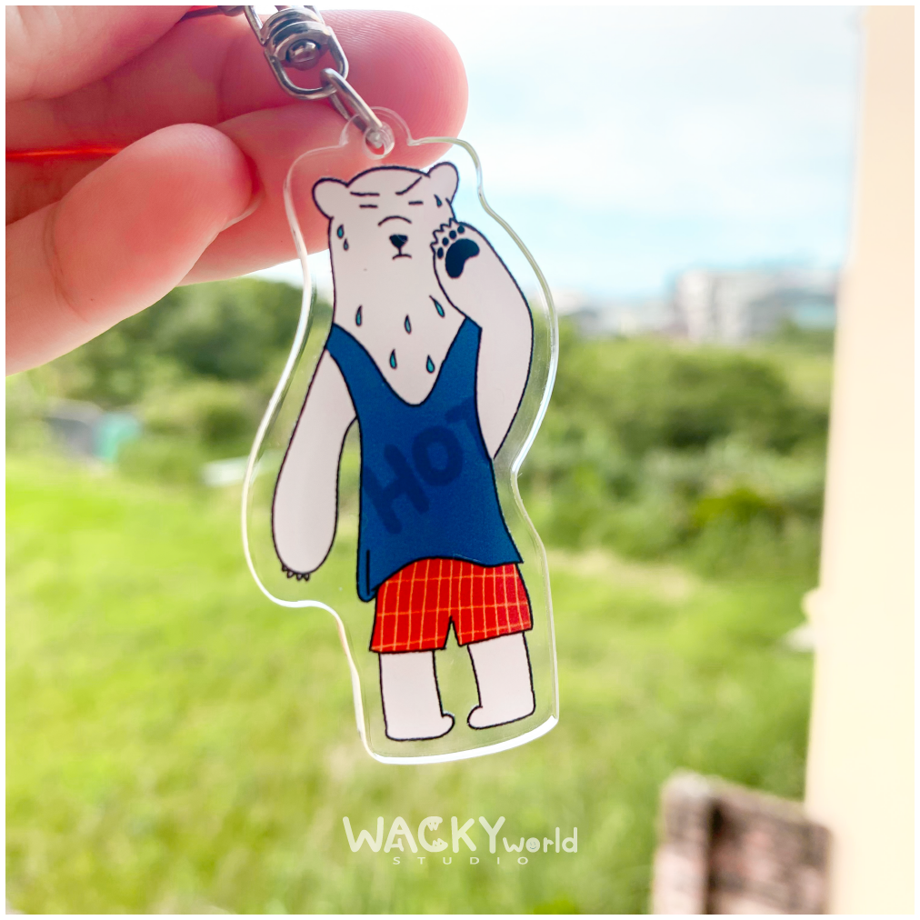 Polar Bear so hot｜Keychain |