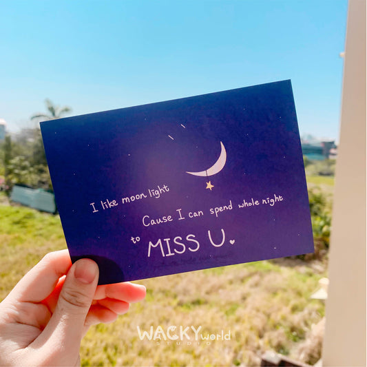 I Like Spend Whole Night to Miss You｜Postcard