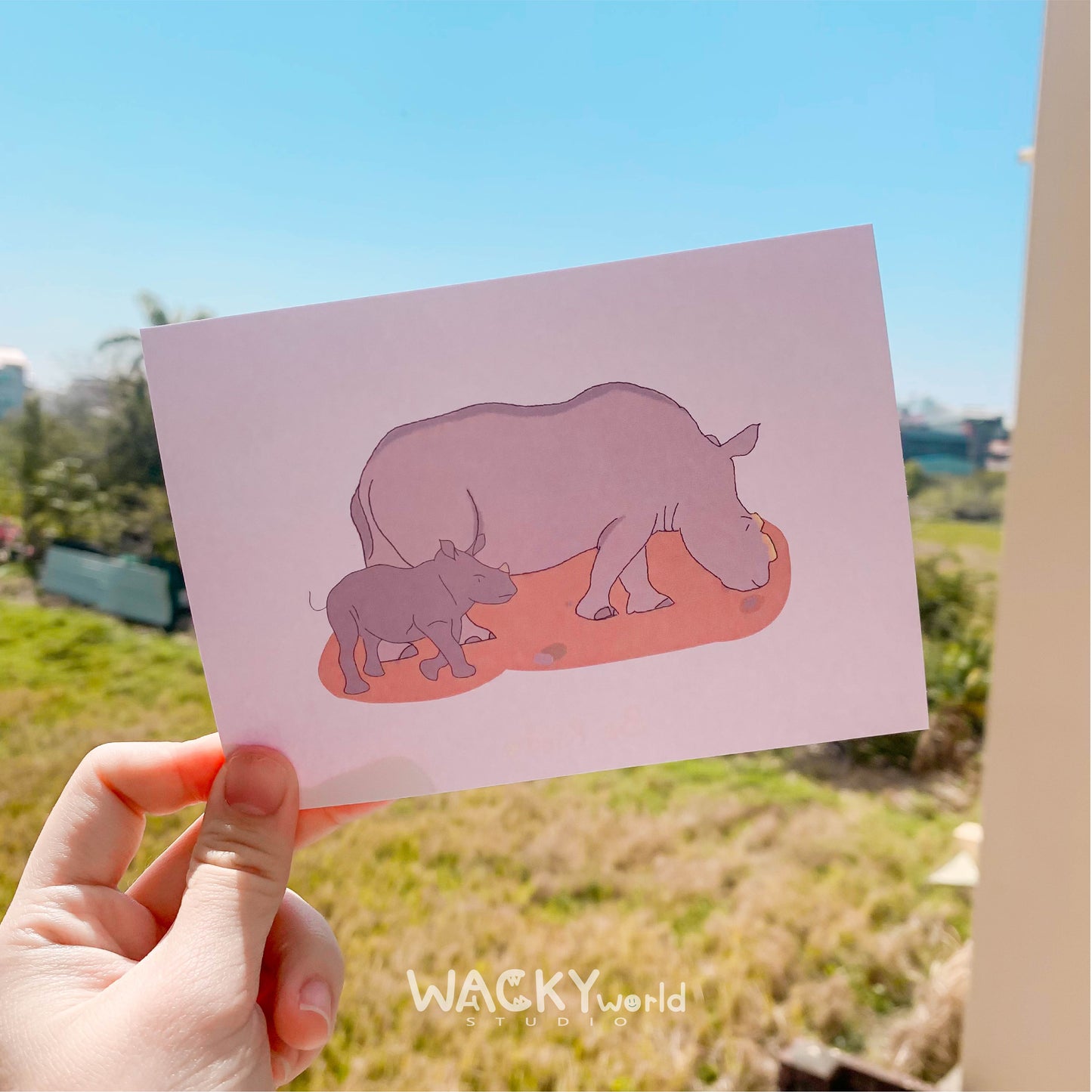 BE KIND of Rhino horn ｜Postcard