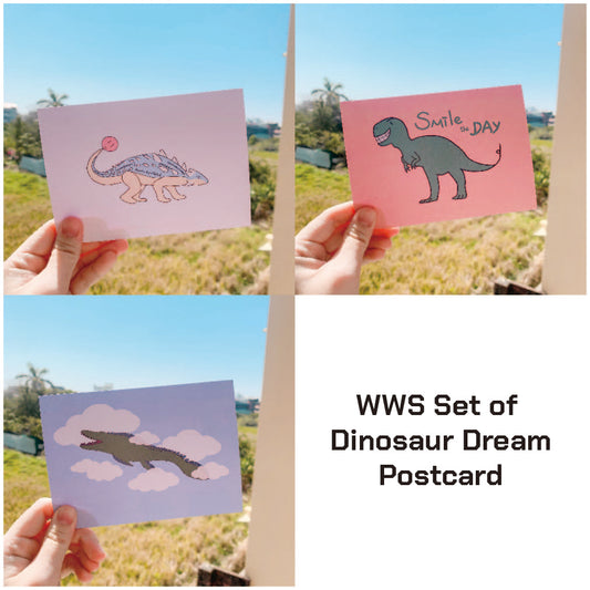 Postcard Set of Dinosaur Dream