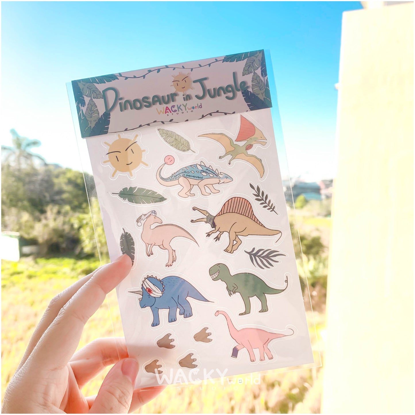 Dinosaur in Jungle ｜Stickers