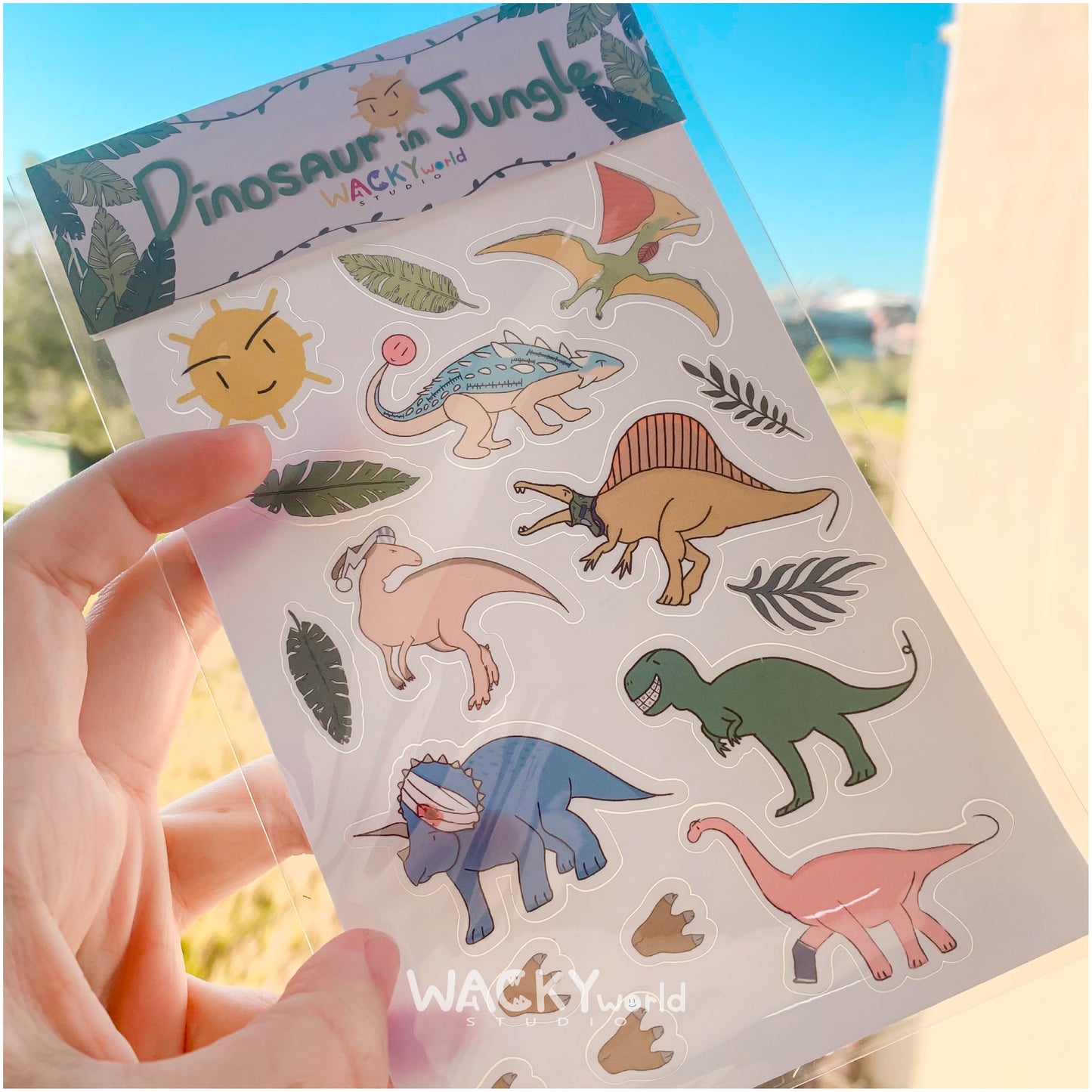 Dinosaur in Jungle ｜Stickers